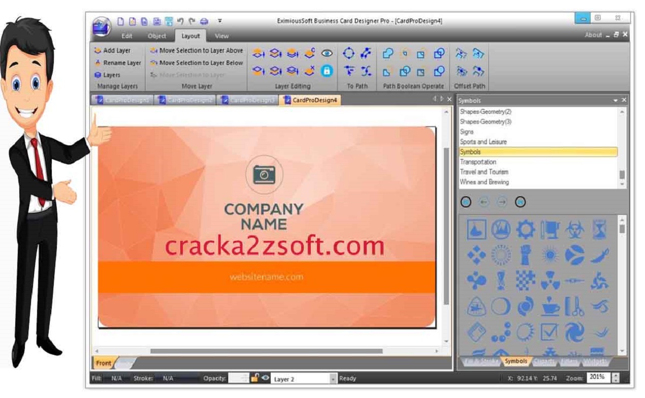 business card design