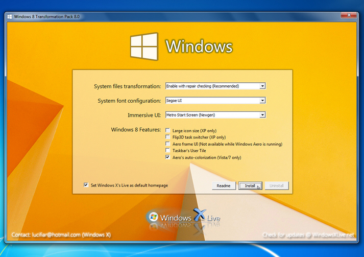 Windows 8 Transformation Pack