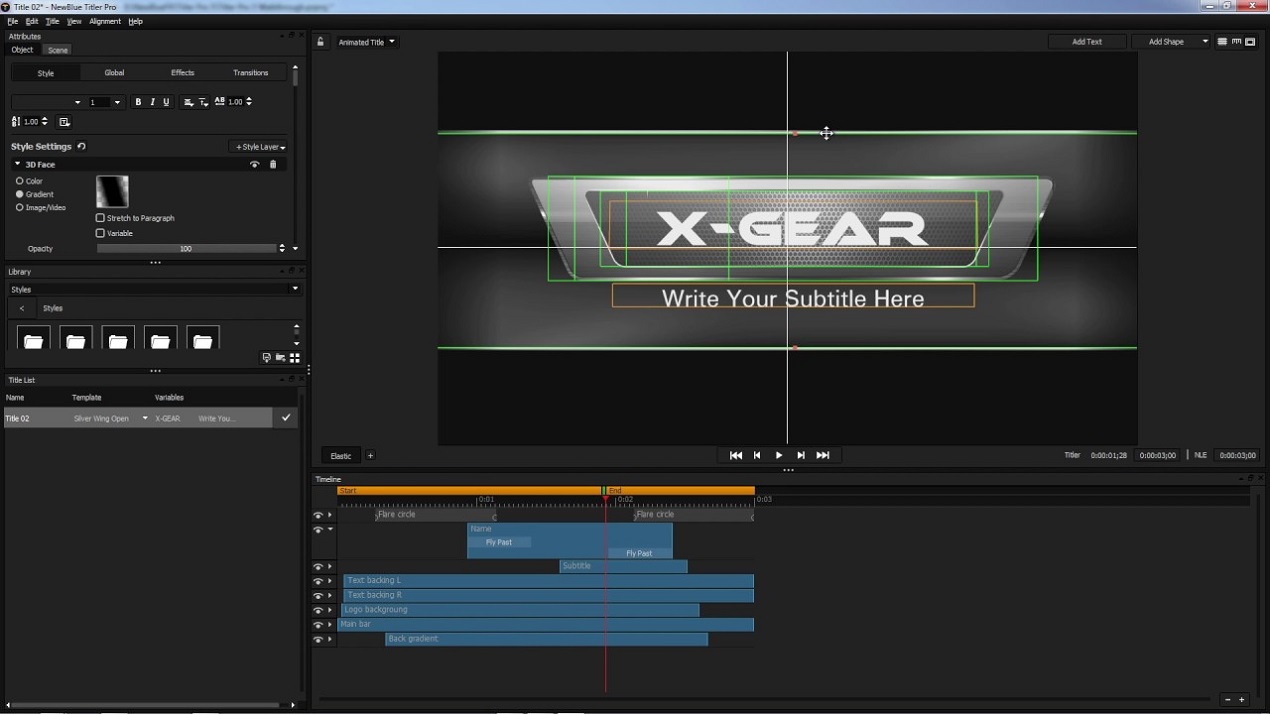 newbluefx titler pro 7